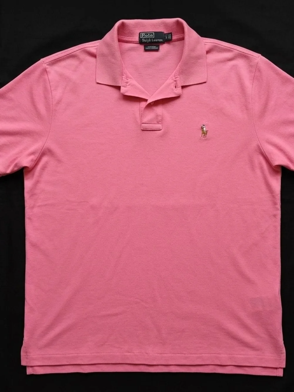 Ralph Lauren Pink Classic Polo Shirt - Embroidered Pony